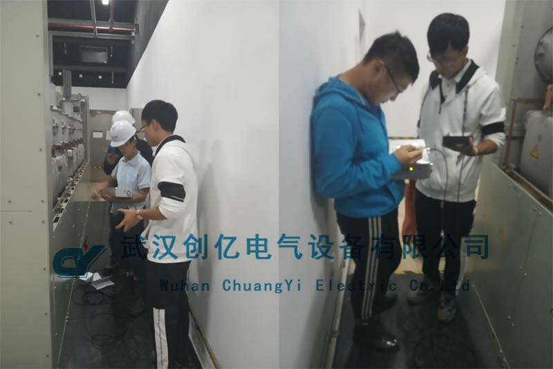 創(chuàng)億電氣為青島特銳德調試局放測試儀等設備